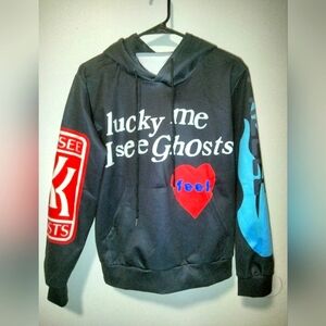 Unisex Trendy Streetwear Chainsaw I see Ghosts Hoodie Sweatshirt